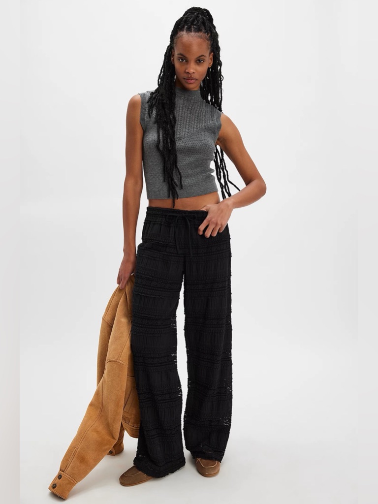 Free People One Aiden Lace Pants Size L